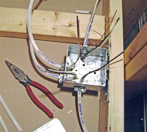 bathroom light junction box installation